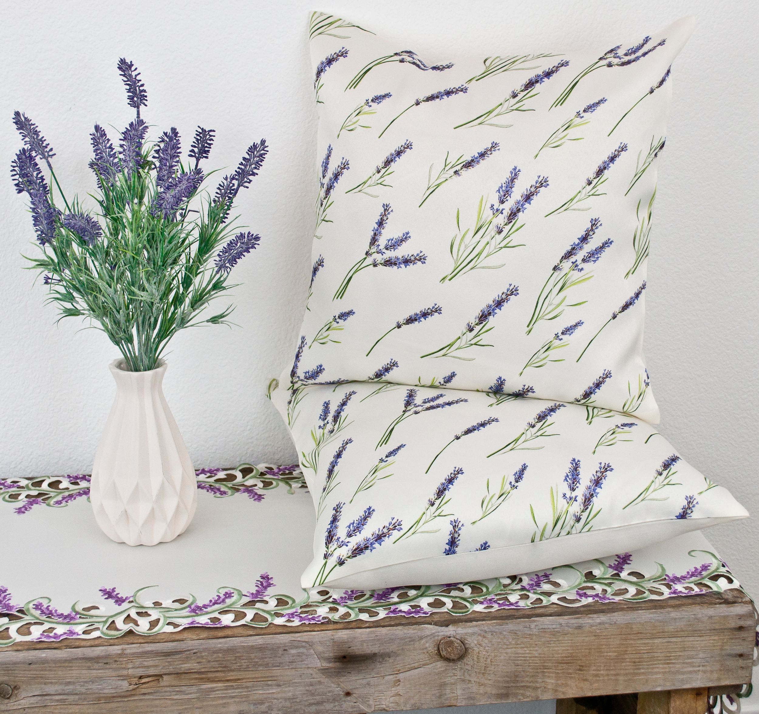 Spring Lavender Bucket - Decorative Pillow Cover - 18x18 in – Cotton and  Crate